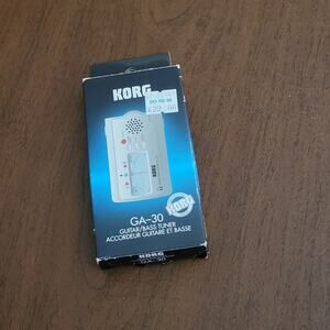 Korg GA30 Ultra Compact Guitar and Bass Tuner. New, open box